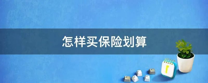 怎样买保险划算
