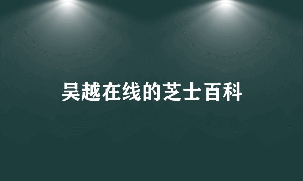 吴越在线的芝士百科