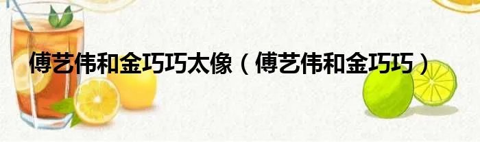 傅艺伟和金巧巧太像（傅艺伟和金巧巧）
