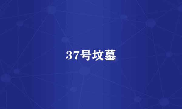 37号坟墓