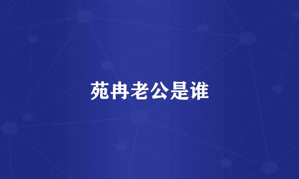 苑冉老公是谁