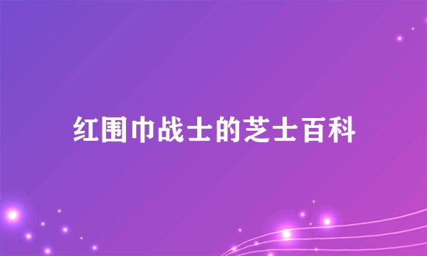 红围巾战士的芝士百科