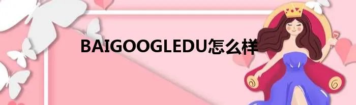 BAIGOOGLEDU怎么样