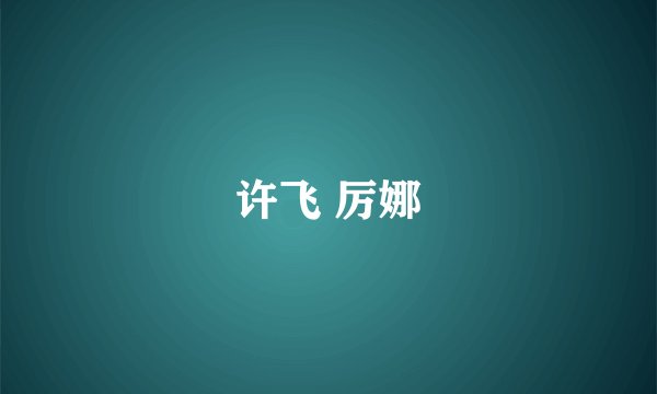 许飞 厉娜