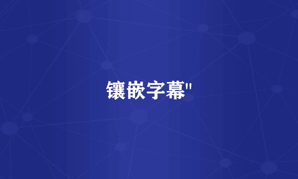 镶嵌字幕