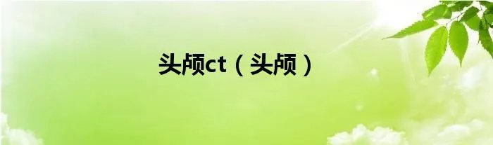 头颅ct（头颅）