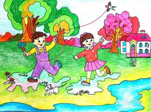 清明节儿童画怎么画?