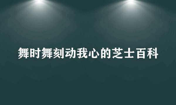 舞时舞刻动我心的芝士百科