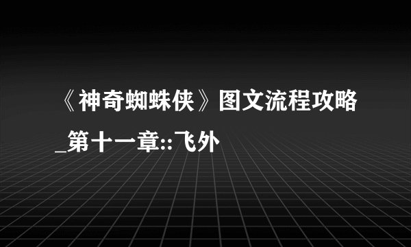 《神奇蜘蛛侠》图文流程攻略_第十一章::飞外
