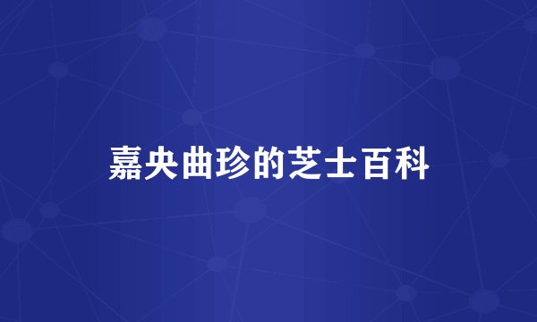 嘉央曲珍的芝士百科