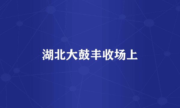 湖北大鼓丰收场上