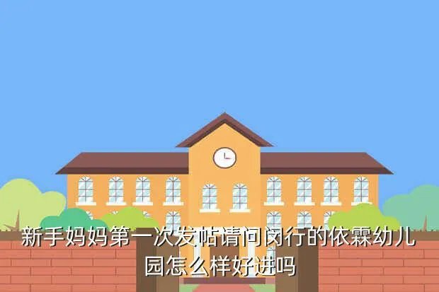 上海依霖幼儿园，新手妈妈第一次发帖请问闵行的依霖幼儿园怎么样好进吗